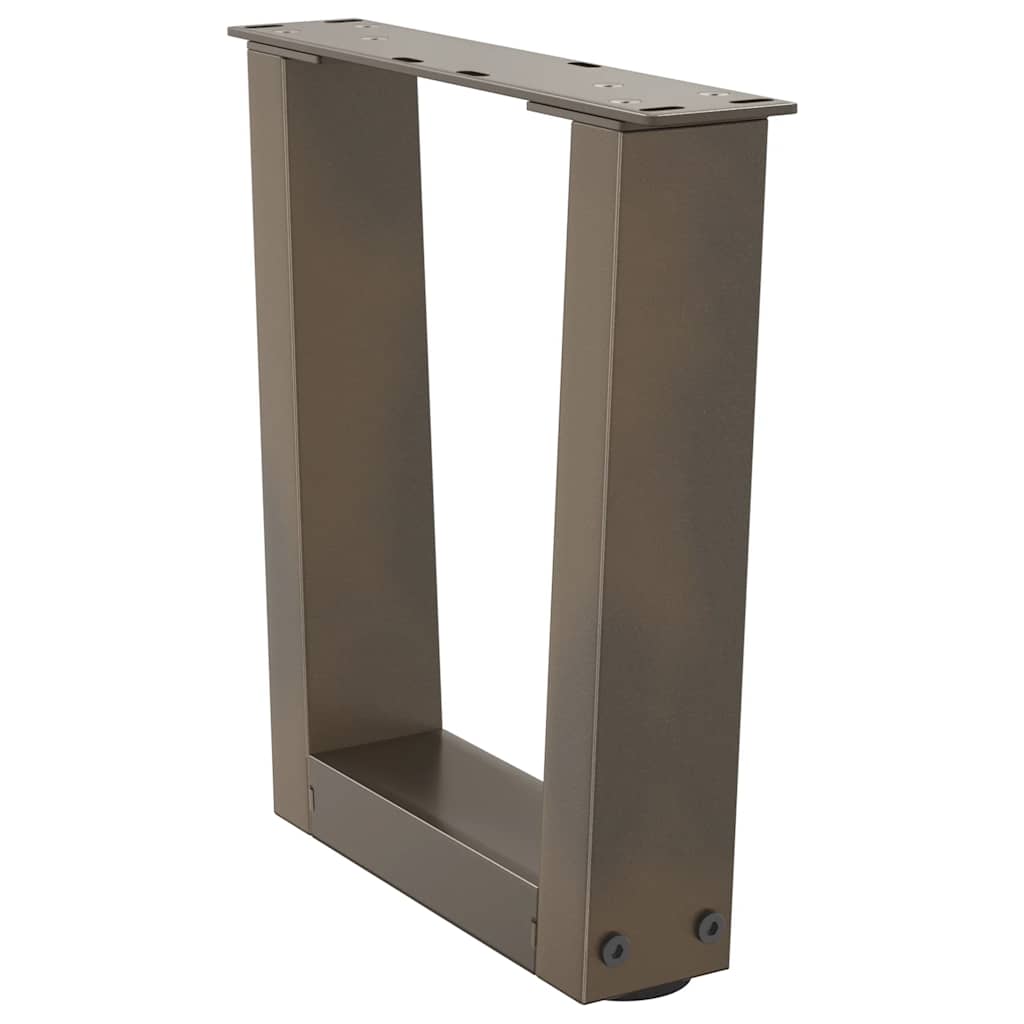 Noge za klub stolić V-oblik 2 kom Prirodni čelik 40 x (30-31,3) cm Čelik