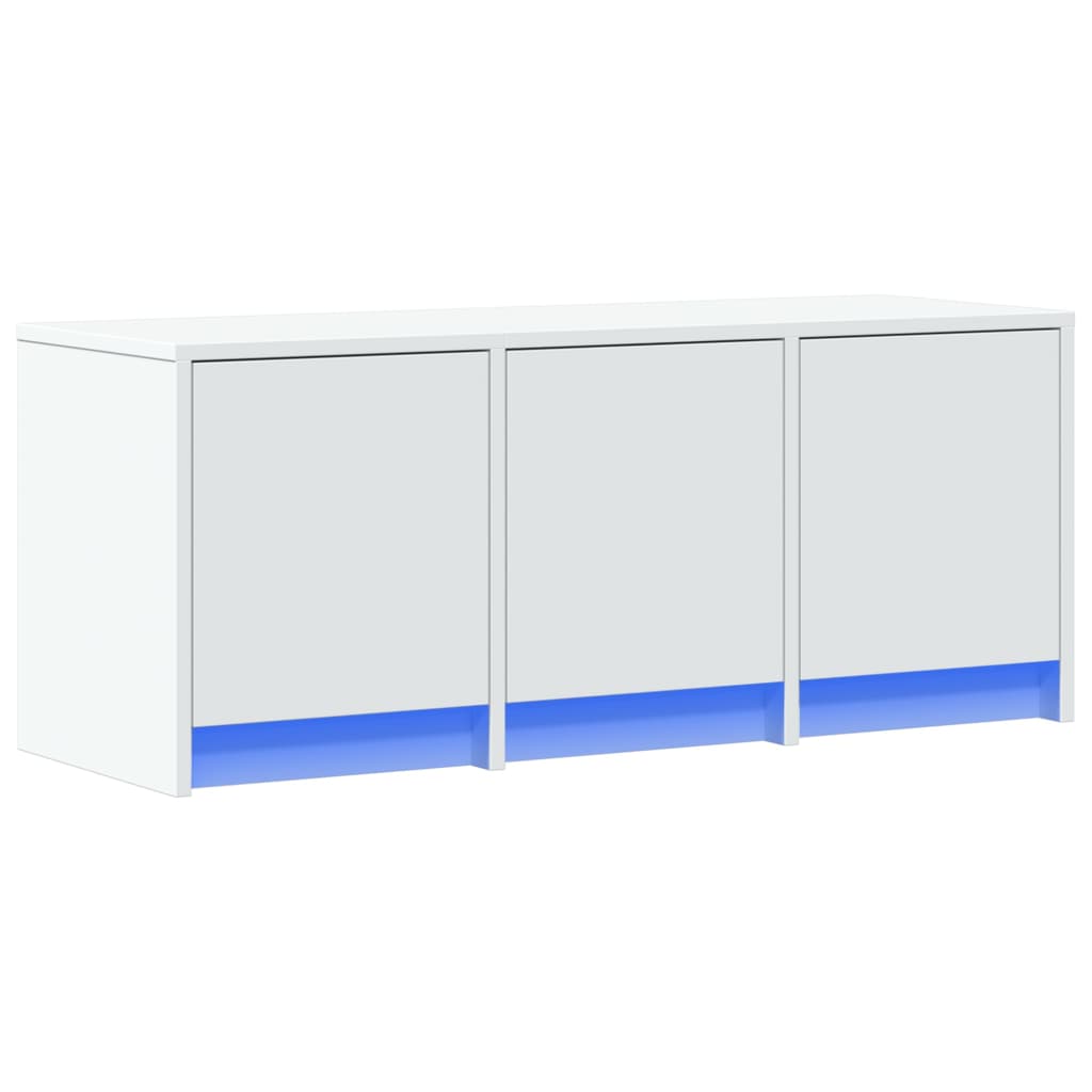 TV ormarić LED bijeli 97x34x40 cm od konstruiranog drva