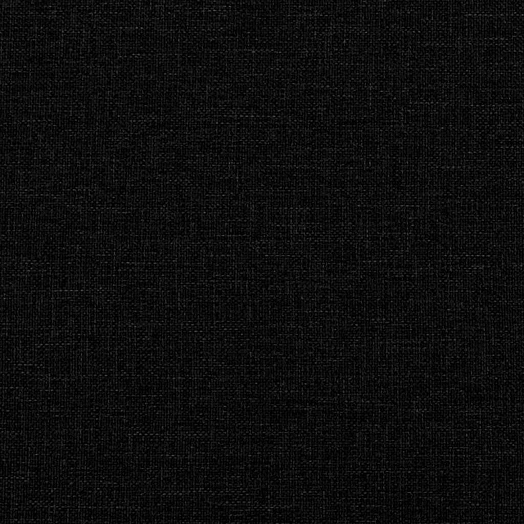 Krevet s opruga kutije s jastukom Crna 140 x 200 cm tkanina