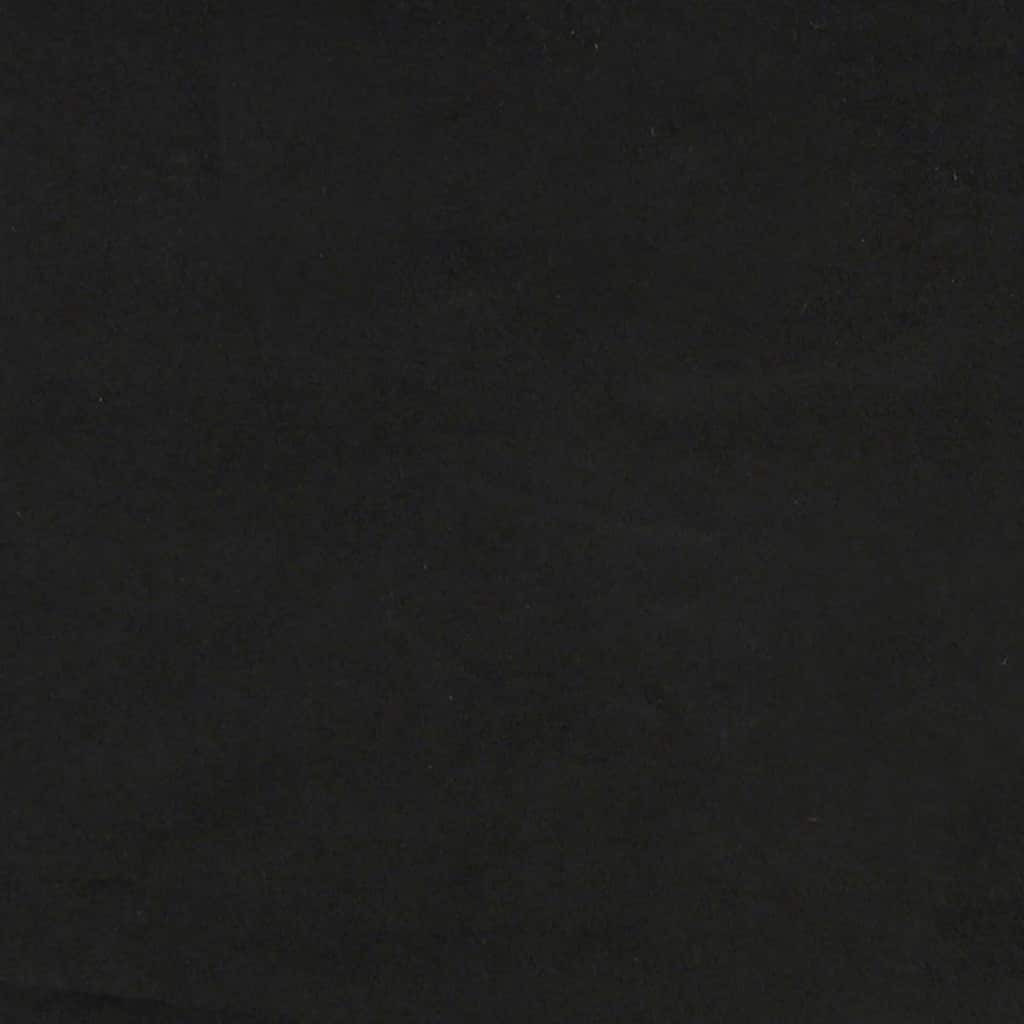 Krevet s opruga kutije s uzglavljem Crna 90 x 190 cm Baršun