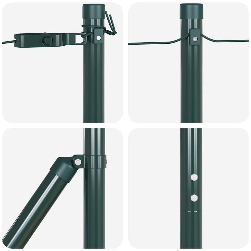 Stup za ogradu 26 pcs Siva 3,2 x 3,2 x 160 cm