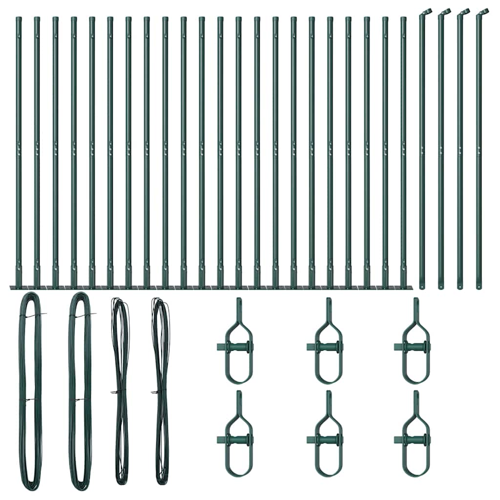 Stup za ogradu 26 pcs Siva 3,2 x 3,2 x 160 cm