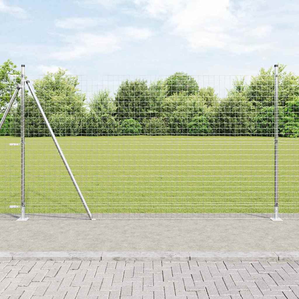 Stup za ogradu 26 pcs Siva 3,2 x 3,2 x 160 cm