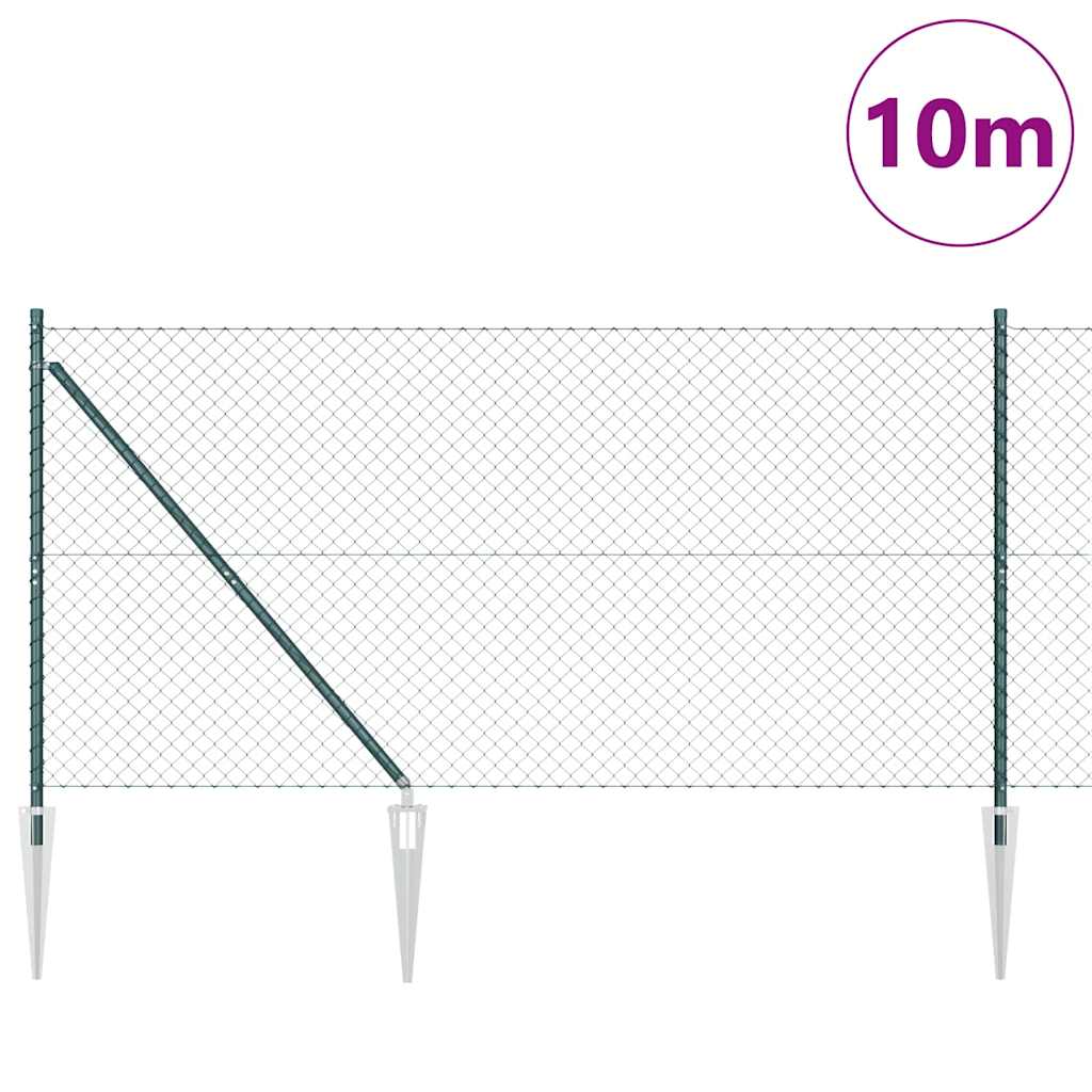Zavareno žičano ograđivanje s bodljama 10 x 1,2 m Zelena Mreža