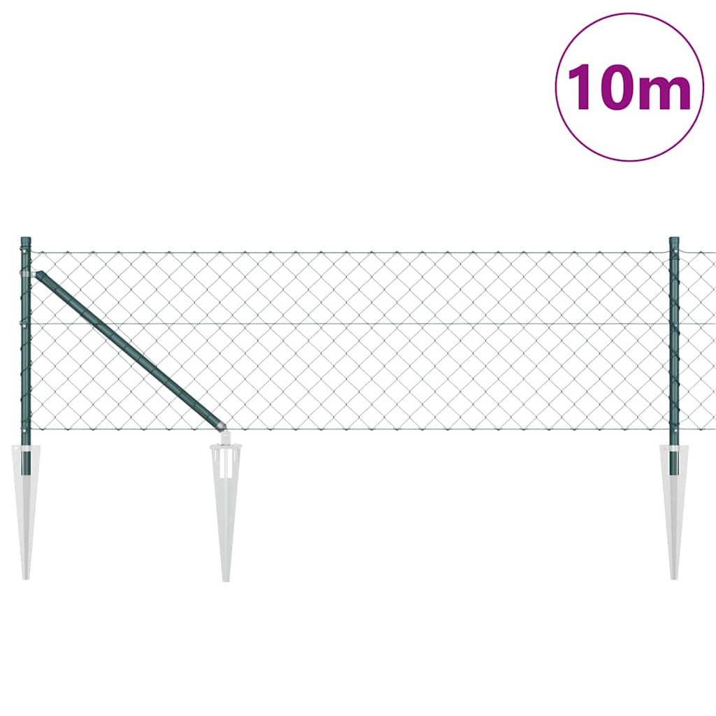 Zavareno žičano ograđivanje s bodljama 10 x 0,6 m Zelena Mreža