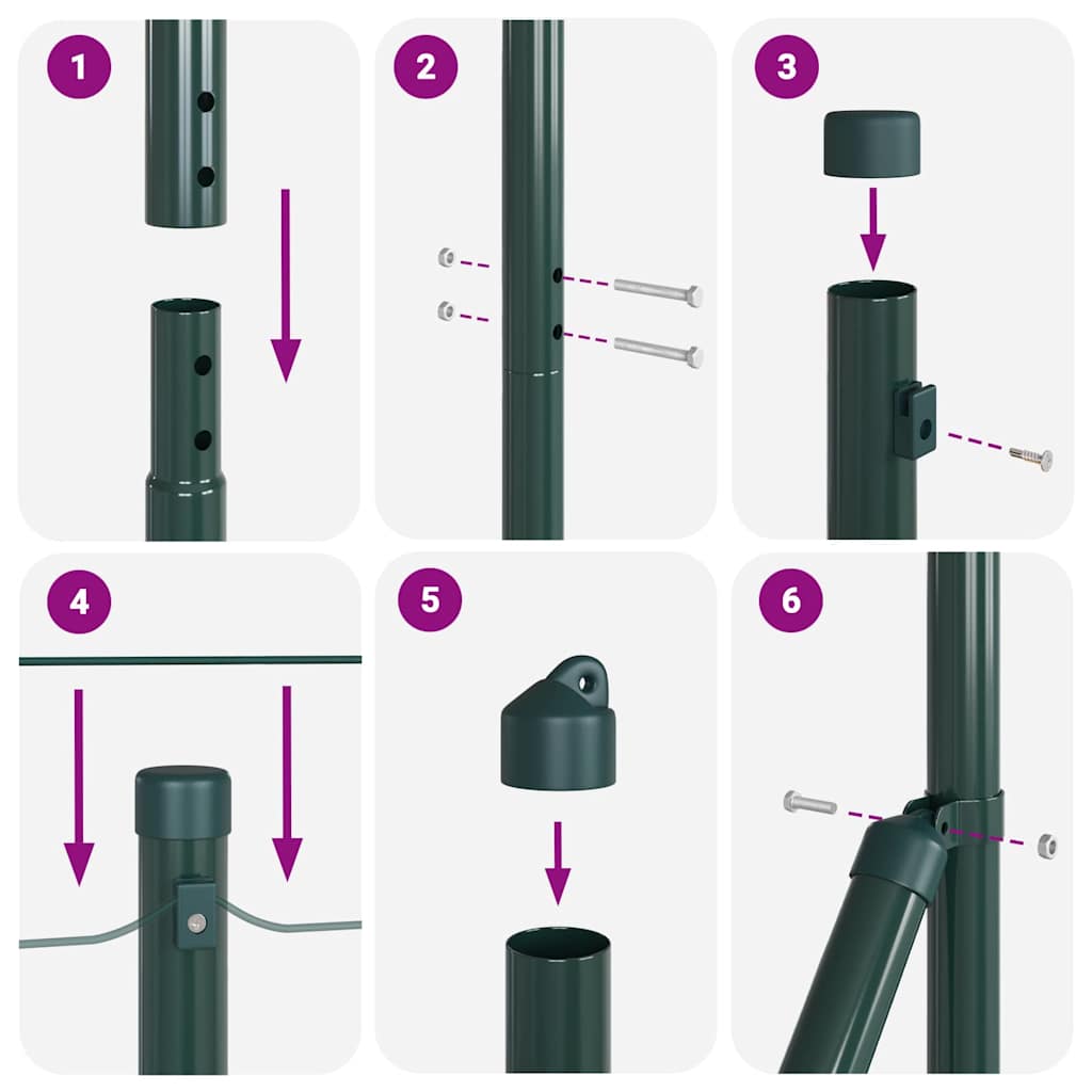 Zavareno žičano ograđivanje s bodljama 25 x 1,4 m Zelena Mreža