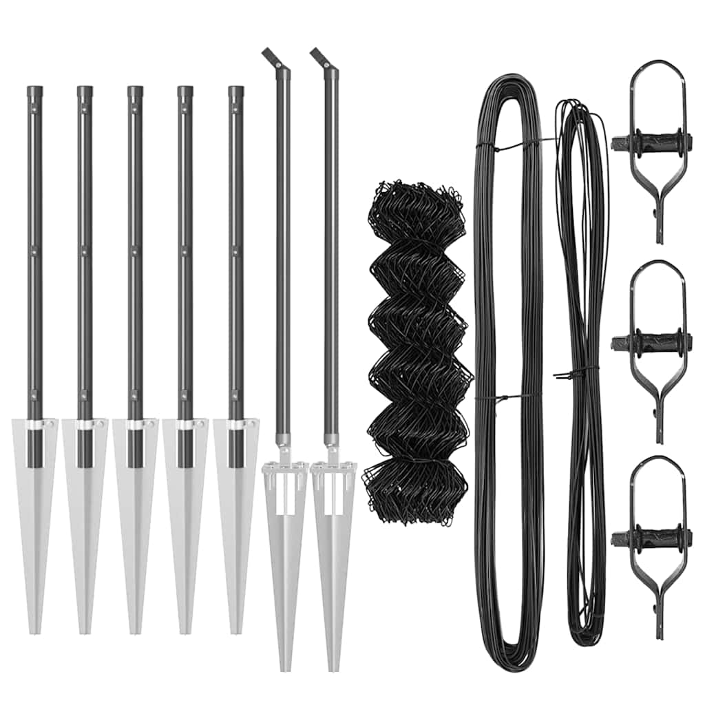 Zavareno žičano ograđivanje s bodljama 10 x 0,6 m Siva Mreža
