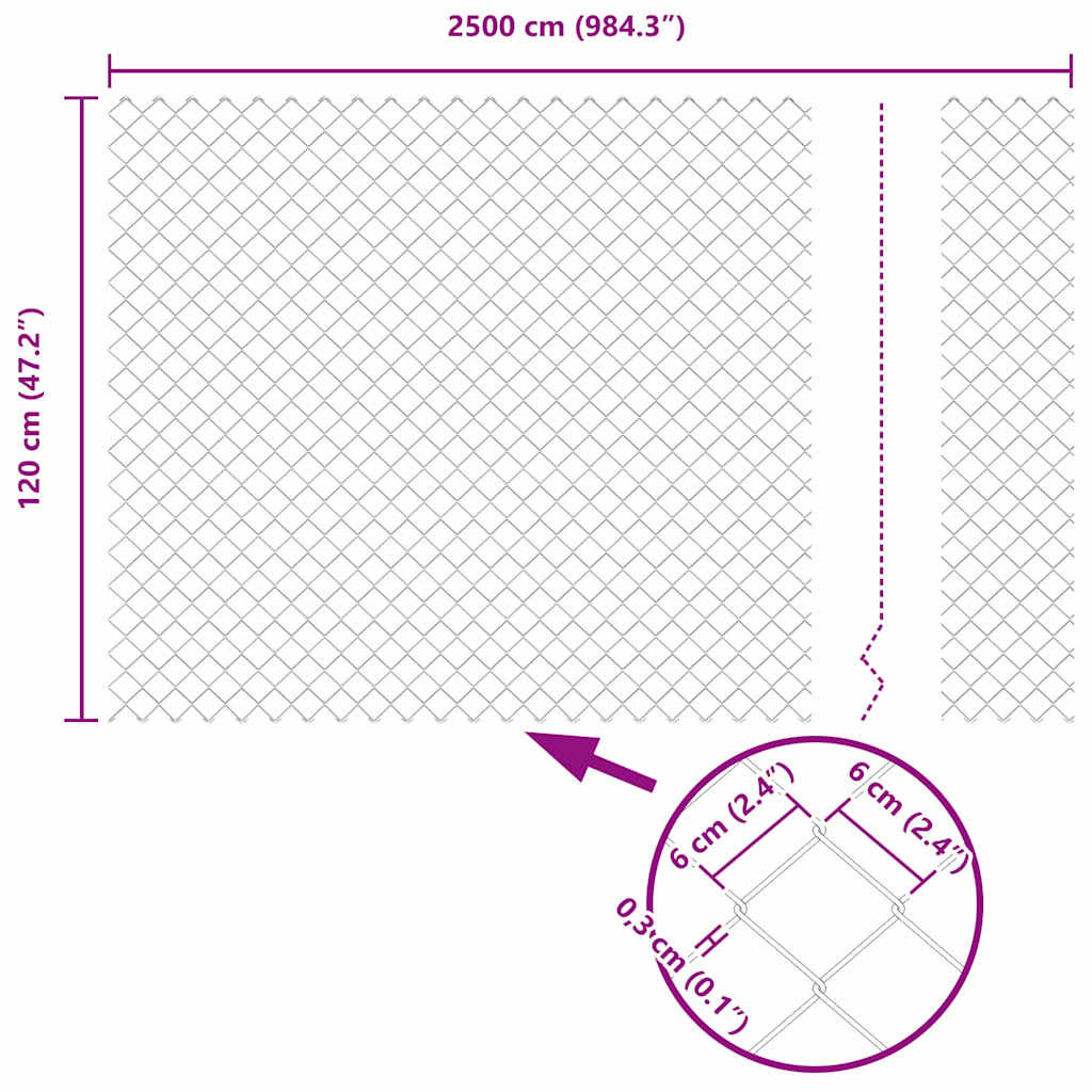 Zavareno žičano ograđivanje s bodljama 25 x 1,2 m Siva Mreža