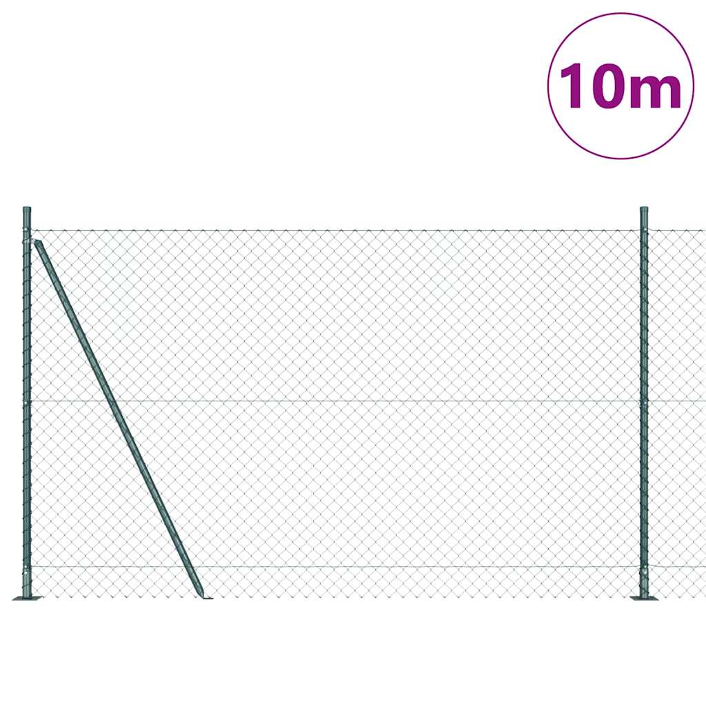 Zavareno žičano ogradno mreža s betonskom podlogom 10 x 1,5 m
