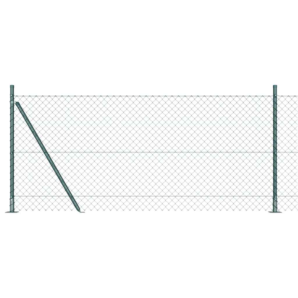 Zavareno žičano ogradno mreža s betonskom podlogom 25 x 0,8 m
