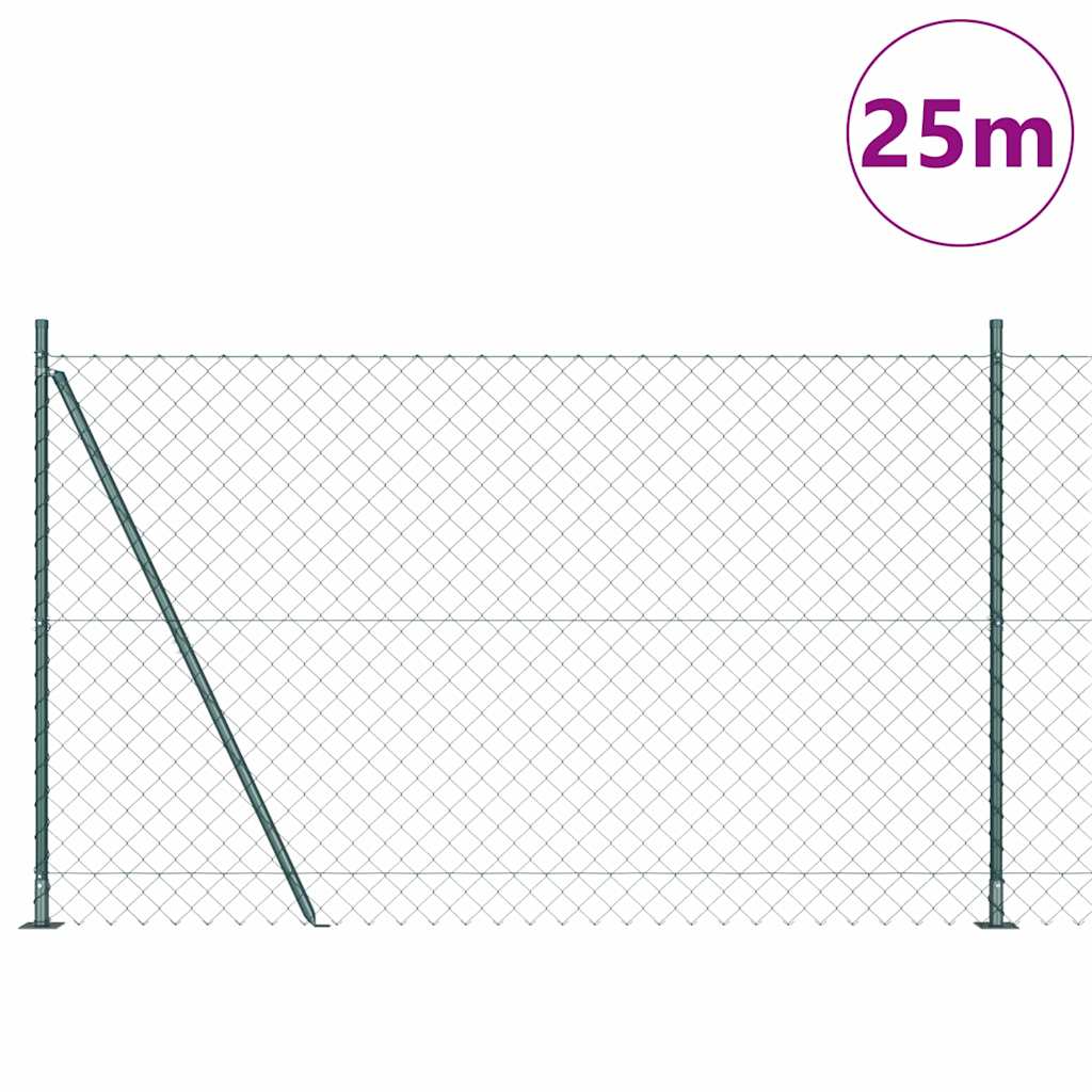 Zavareno žičano ogradno mreža s betonskom podlogom 25 x 1,4 m