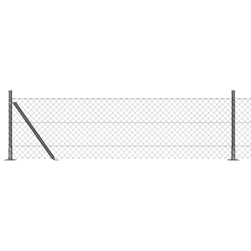 Zavareno žičano ogradno mreža s betonskom podlogom 10 x 0,4 m
