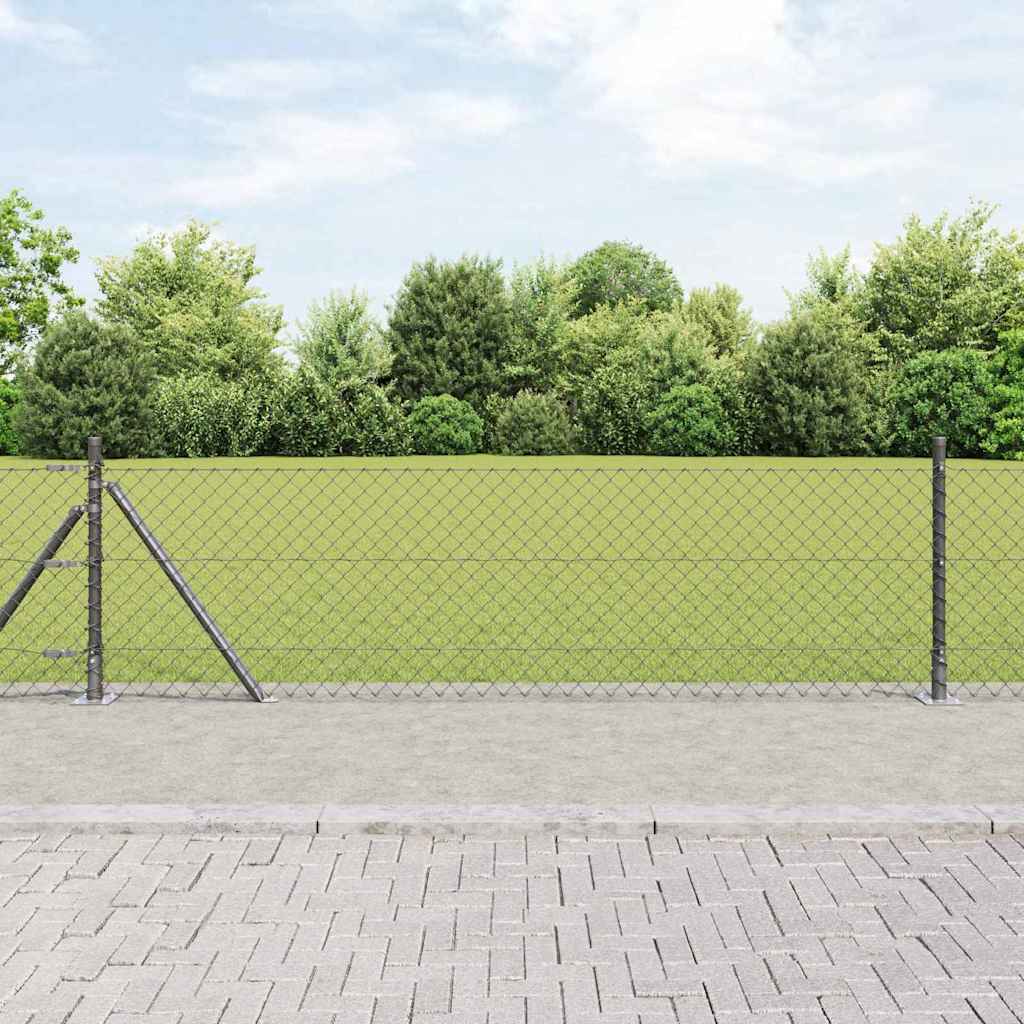 Zavareno žičano ogradno mreža s betonskom podlogom 10 x 0,6 m