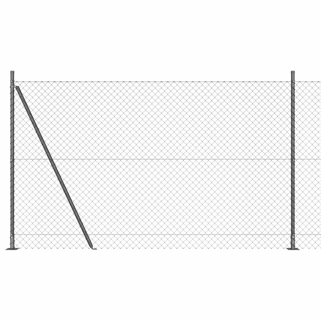 Zavareno žičano ogradno mreža s betonskom podlogom 10 x 1,6 m