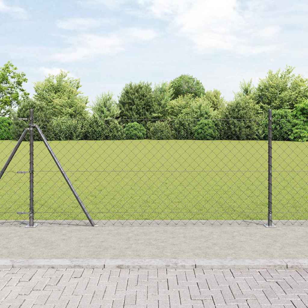 Zavareno žičano ogradno mreža s betonskom podlogom 10 x 1 m