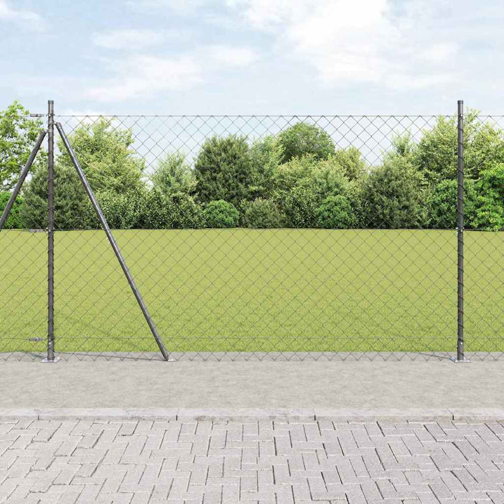 Zavareno žičano ogradno mreža s betonskom podlogom 25 x 1,4 m