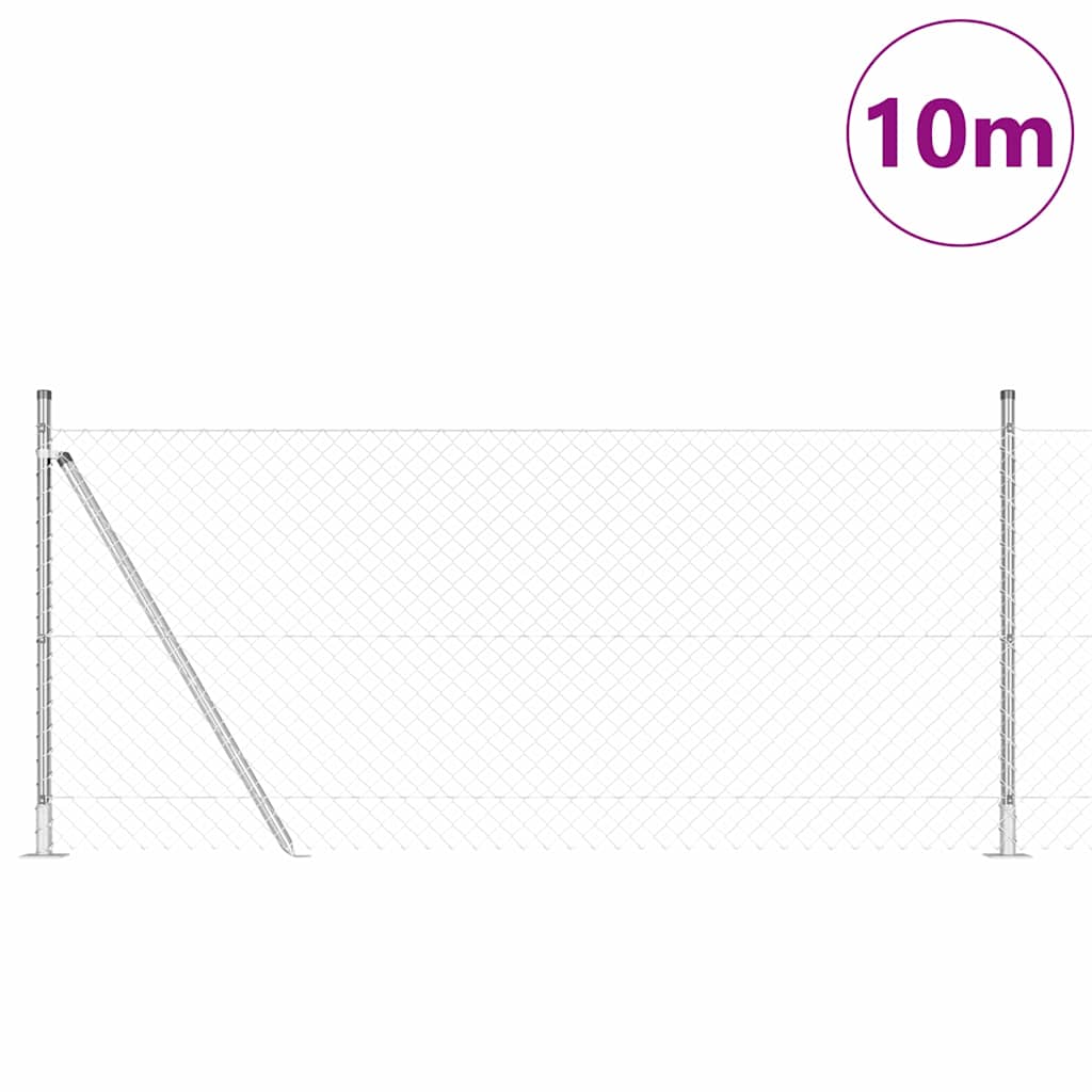 Zavareno žičano ogradno mreža s betonskom podlogom 10 x 1 m