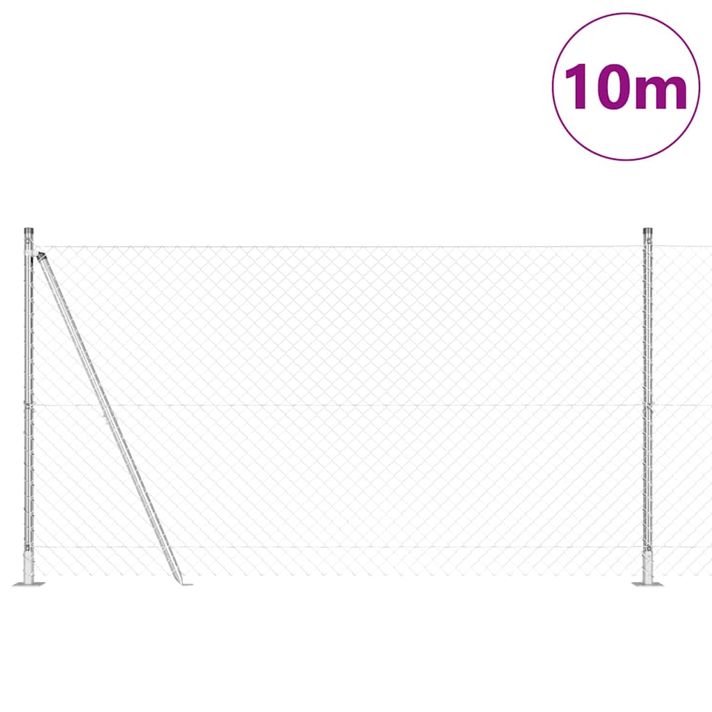 Zavareno žičano ogradno mreža s betonskom podlogom 10 x 1,2 m