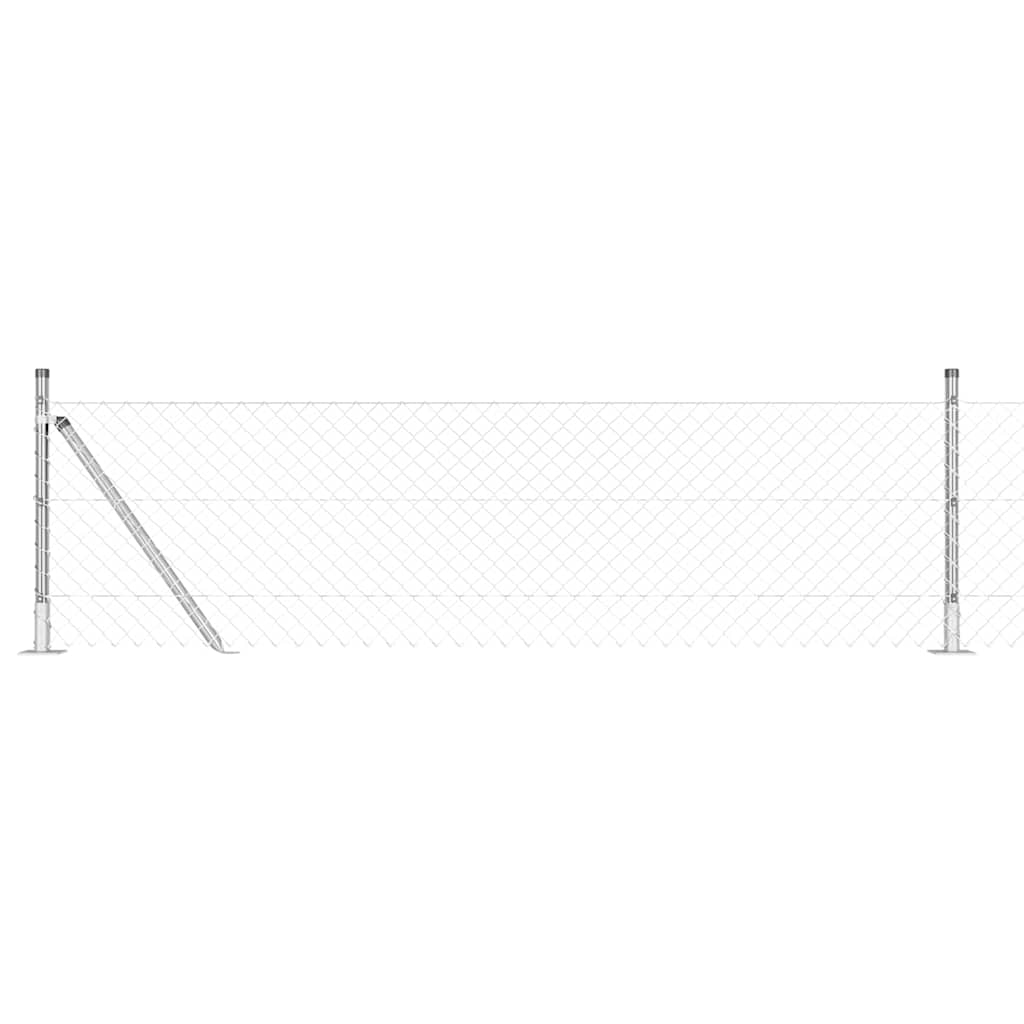 Zavareno žičano ogradno mreža s betonskom podlogom 25 x 0,4 m