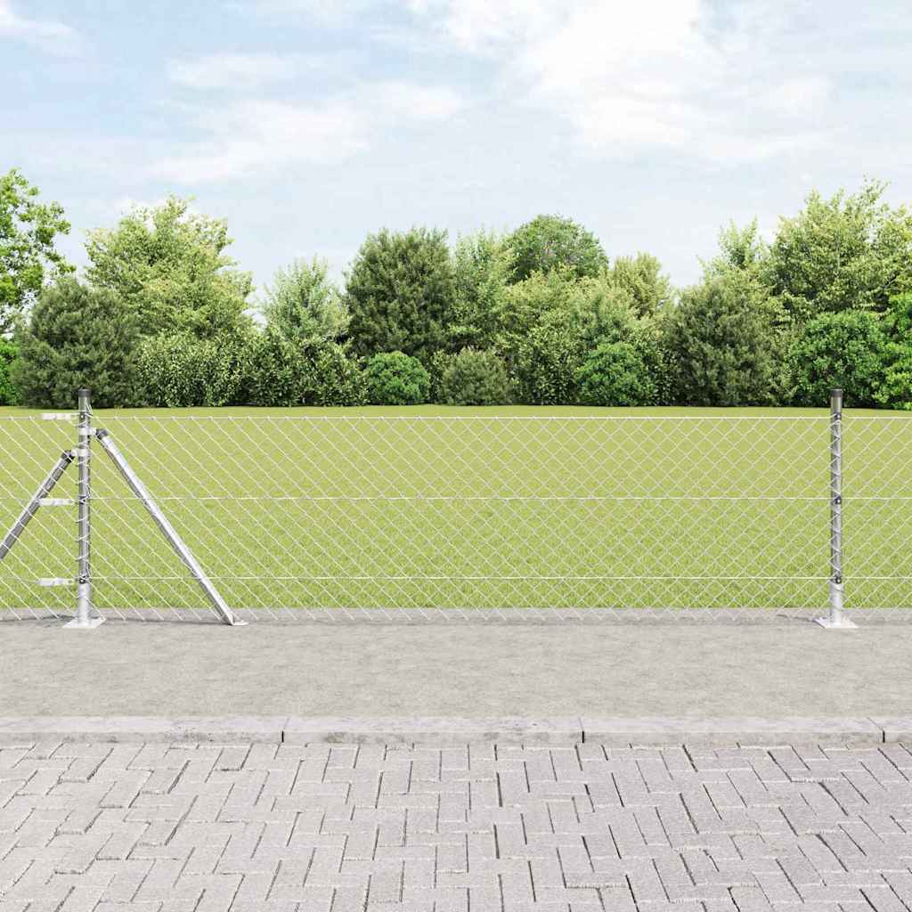 Zavareno žičano ogradno mreža s betonskom podlogom 25 x 0,6 m