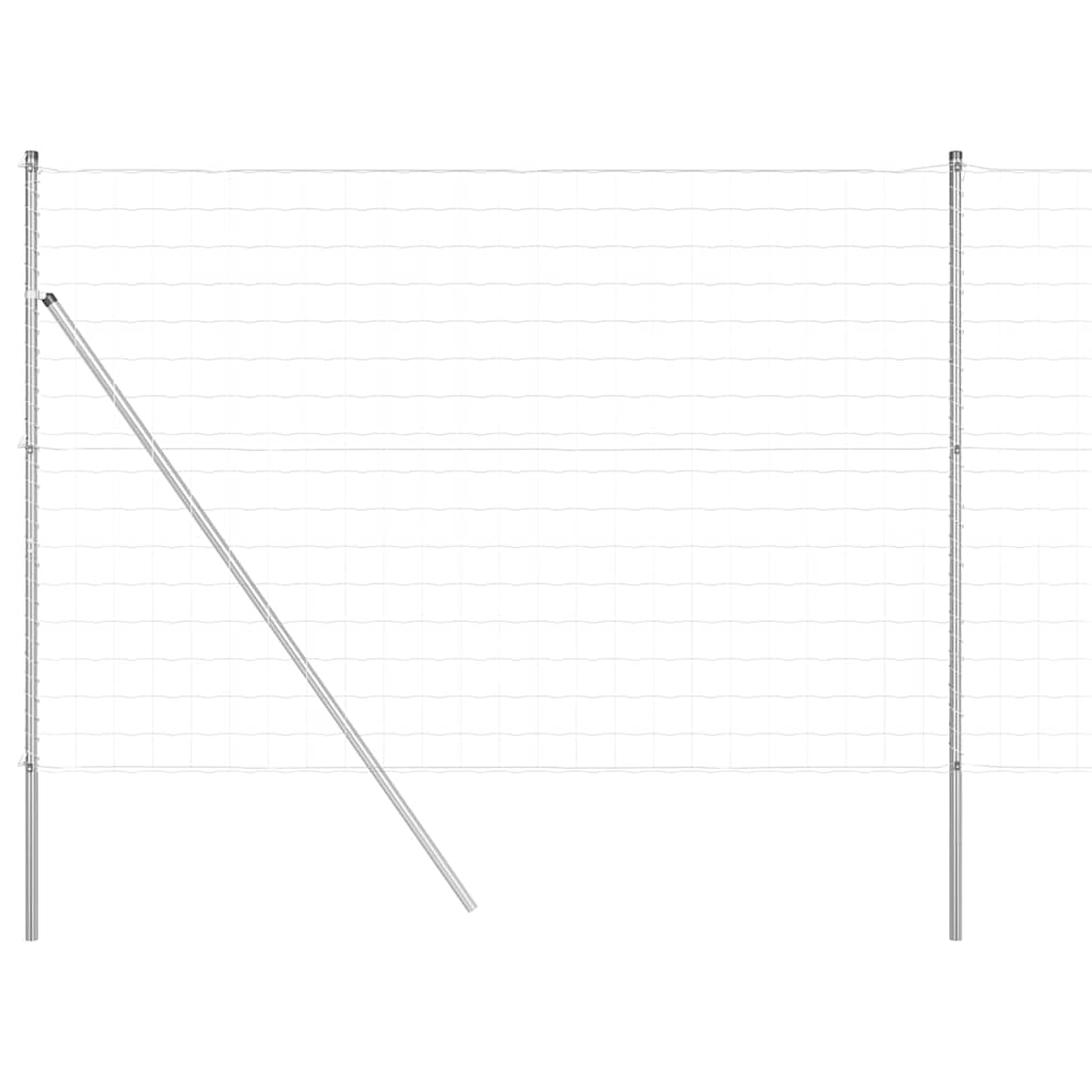 Temeljna zavarena žičana ograda 10 x 1,5 m Srebrna Mreža