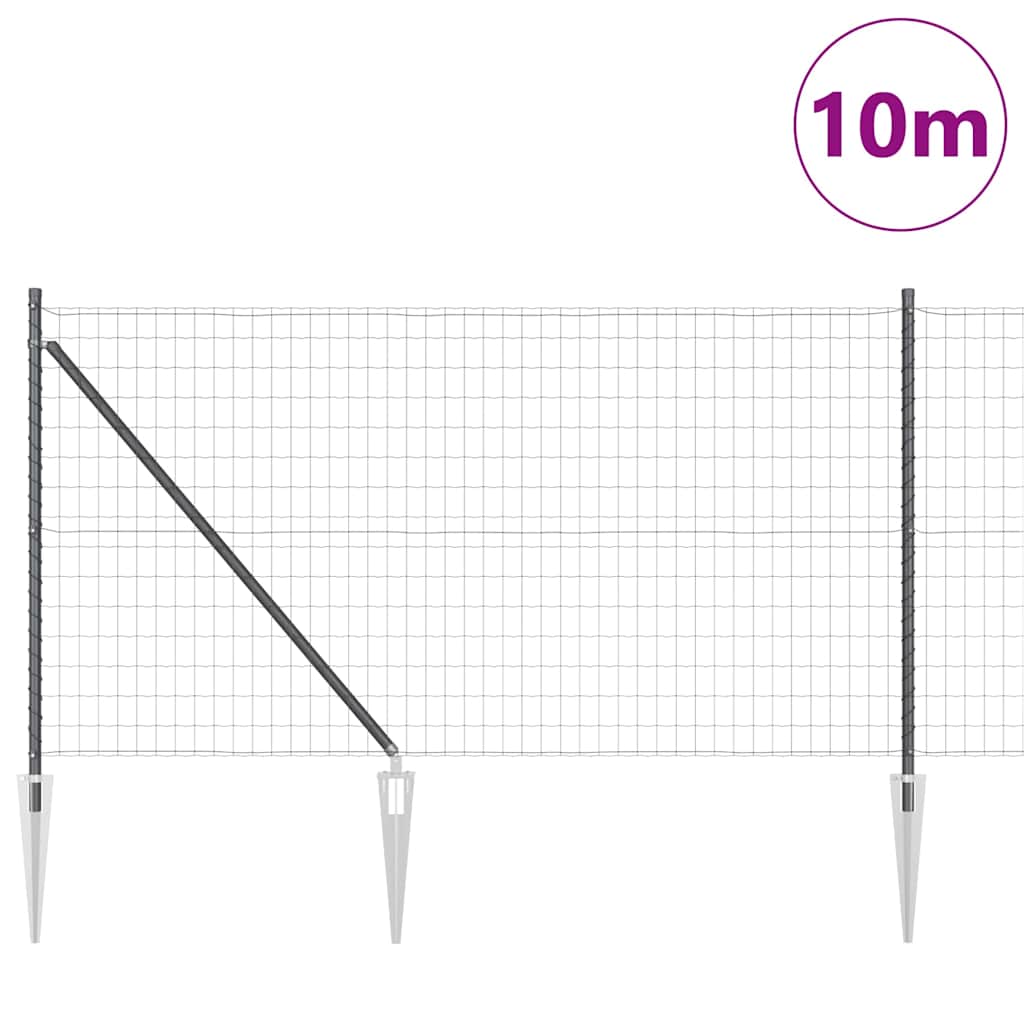 Zavareno žičano ograđivanje s bodljama 10 x 1 m (Š x V)