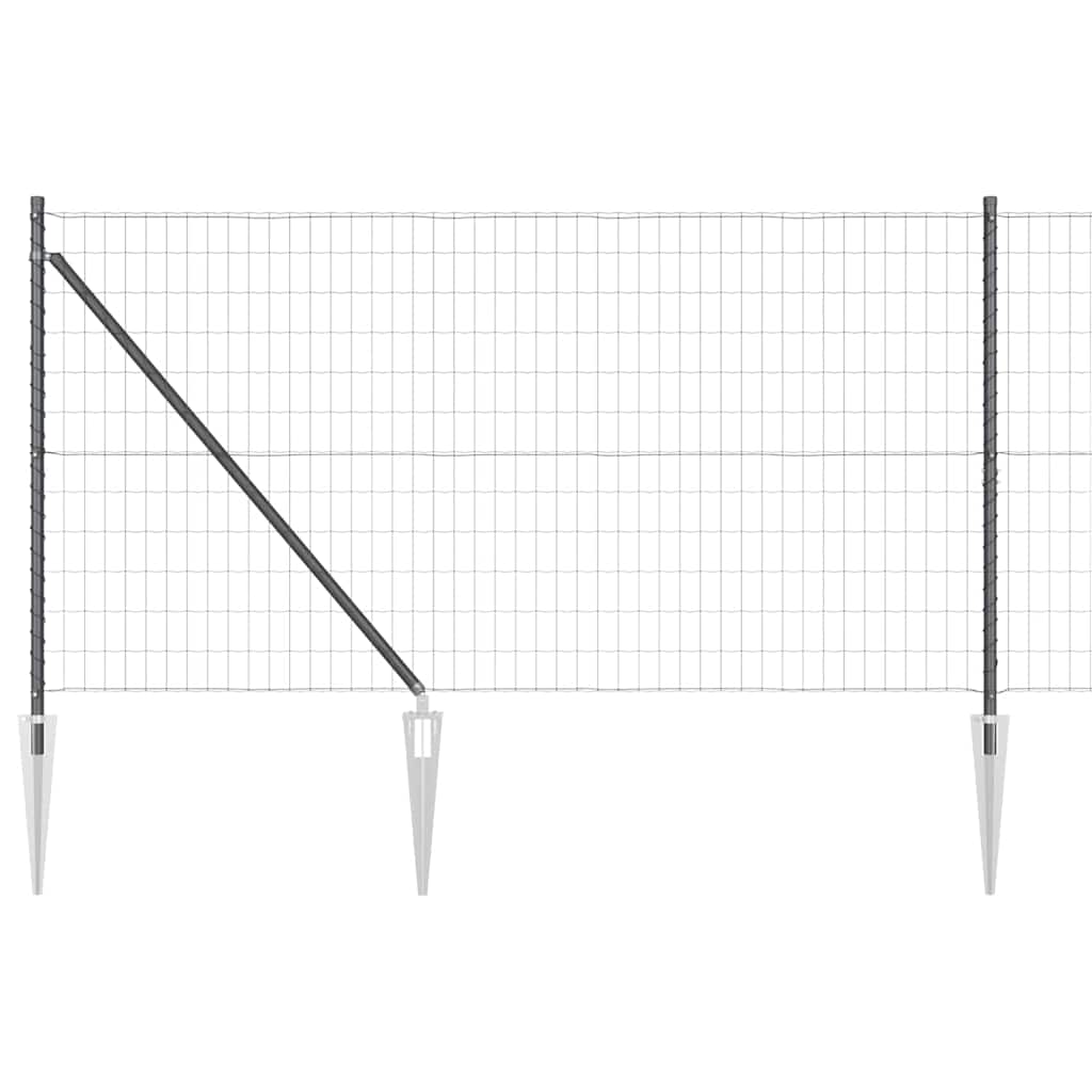 Zavareno žičano ograđivanje s bodljama 10 x 1 m (Š x V)