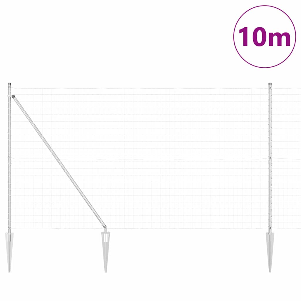 Zavareno žičano ograđivanje s bodljama 10 x 1,5 m (Š x V)