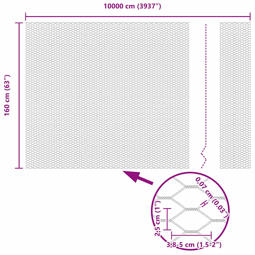 Zavareno žičano ograđivanje s bodljama 100 x 1,6 m (Š x V)