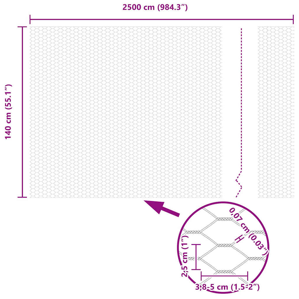 Zavareno žičano ograđivanje s bodljama 25 x 1,4 m (Š x V)