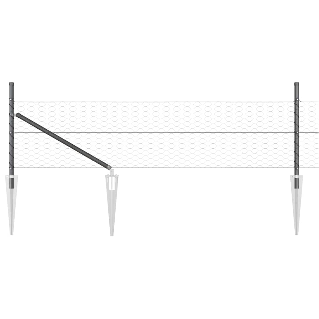 Zavareno žičano ograđivanje s bodljama 50 x 0,5 m (Š x V)