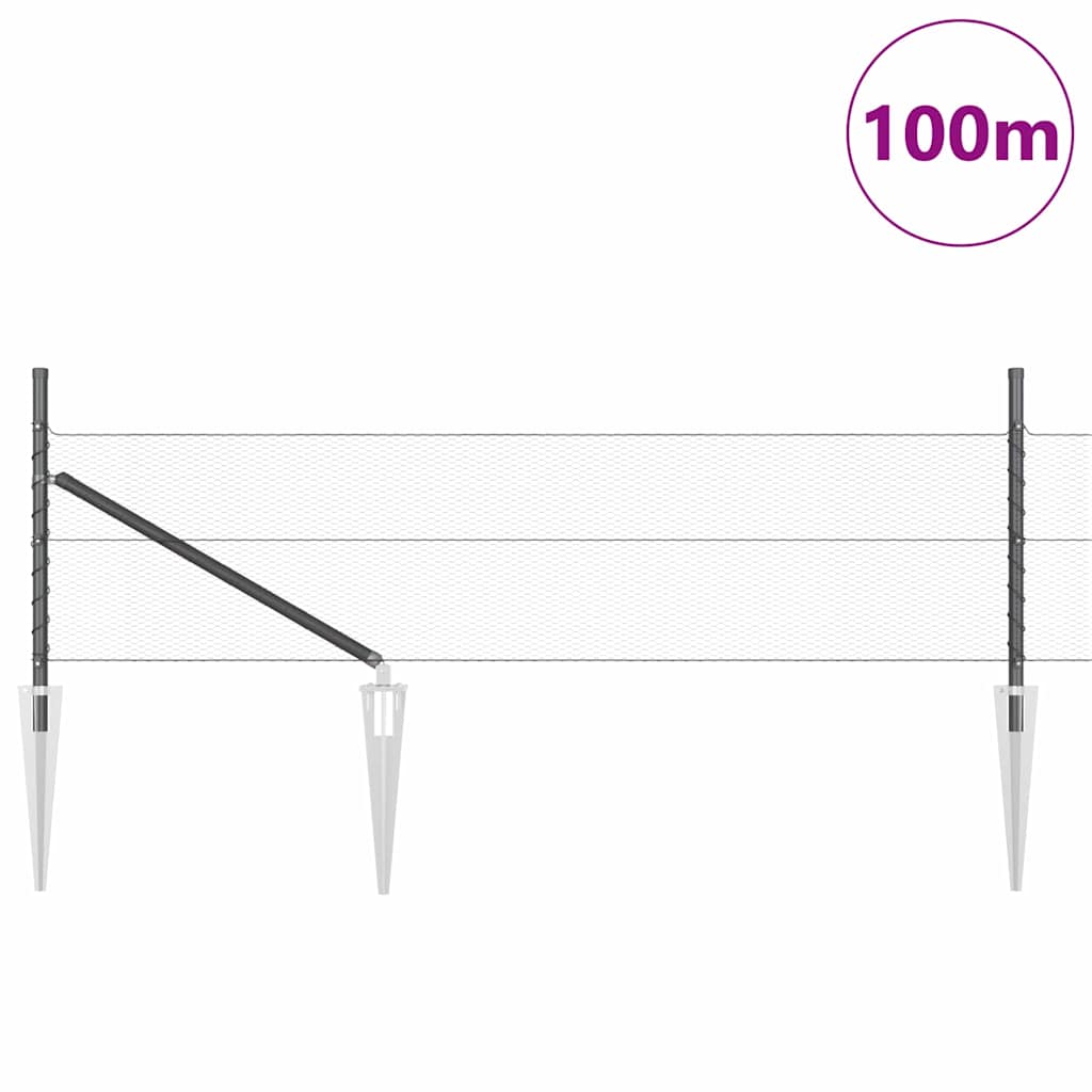 Zavareno žičano ograđivanje s bodljama 100 x 0,8 m (Š x V)
