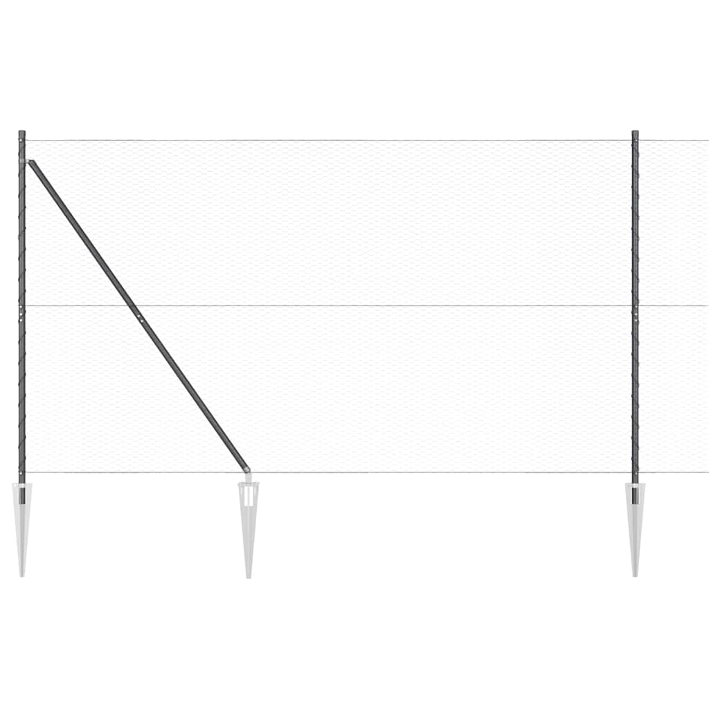 Zavareno žičano ograđivanje s bodljama 100 x 1,5 m (Š x V)