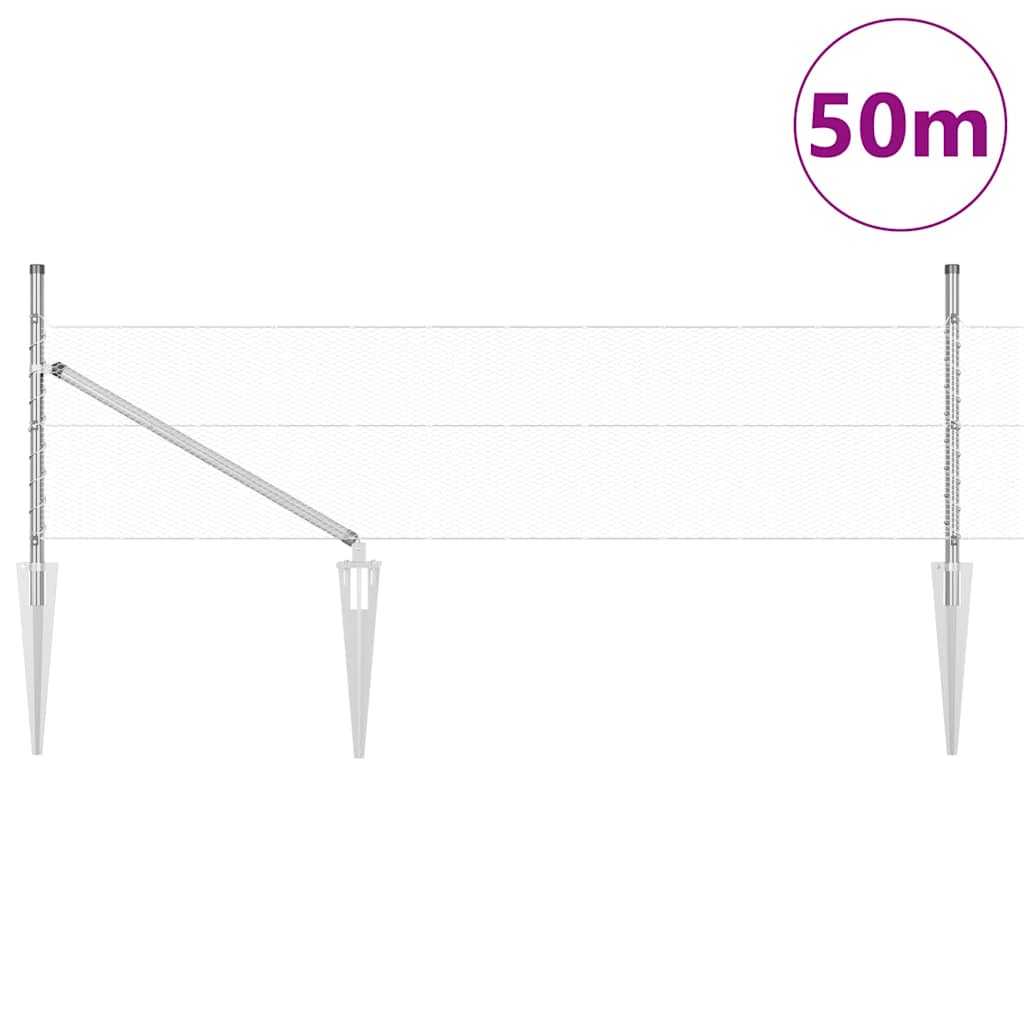 Zavareno žičano ograđivanje s bodljama 50 x 0,5 m (Š x V)