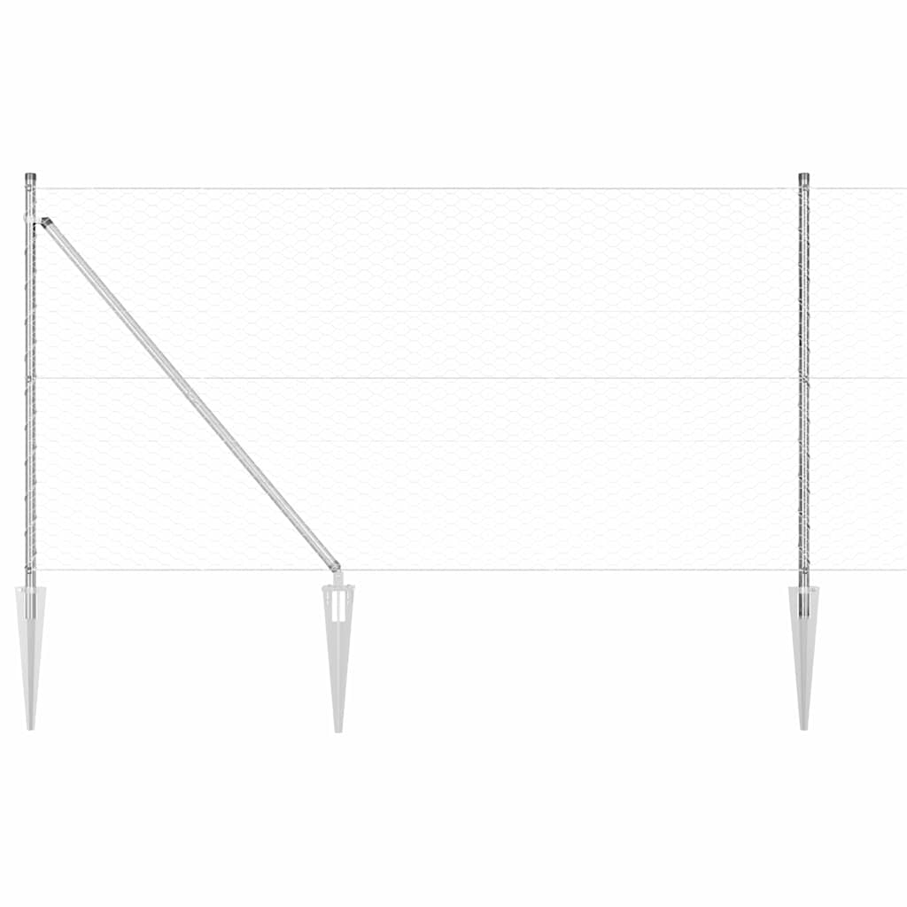 Zavareno žičano ograđivanje s bodljama 100 x 1 m (Š x V)