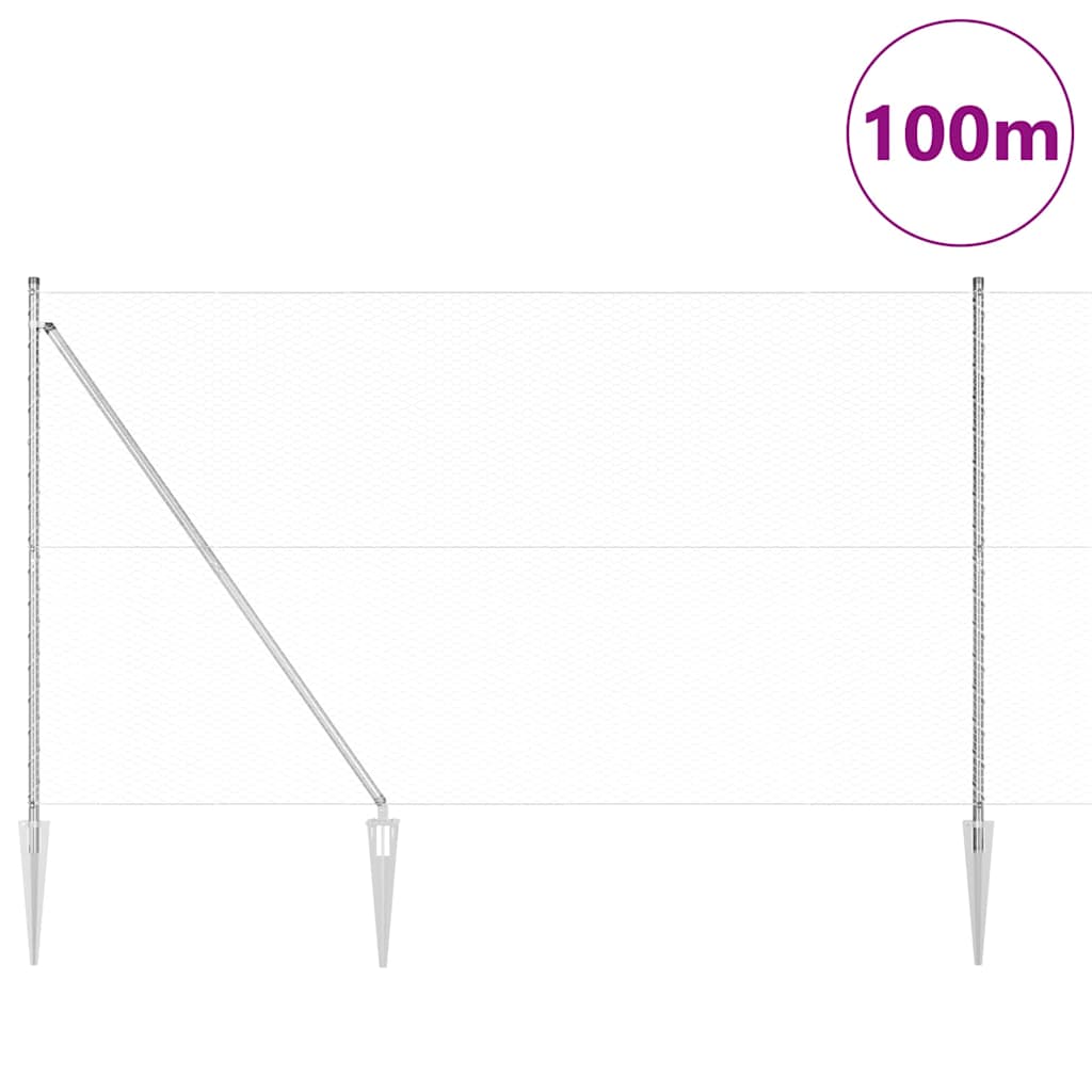 Zavareno žičano ograđivanje s bodljama 100 x 1,5 m (Š x V)