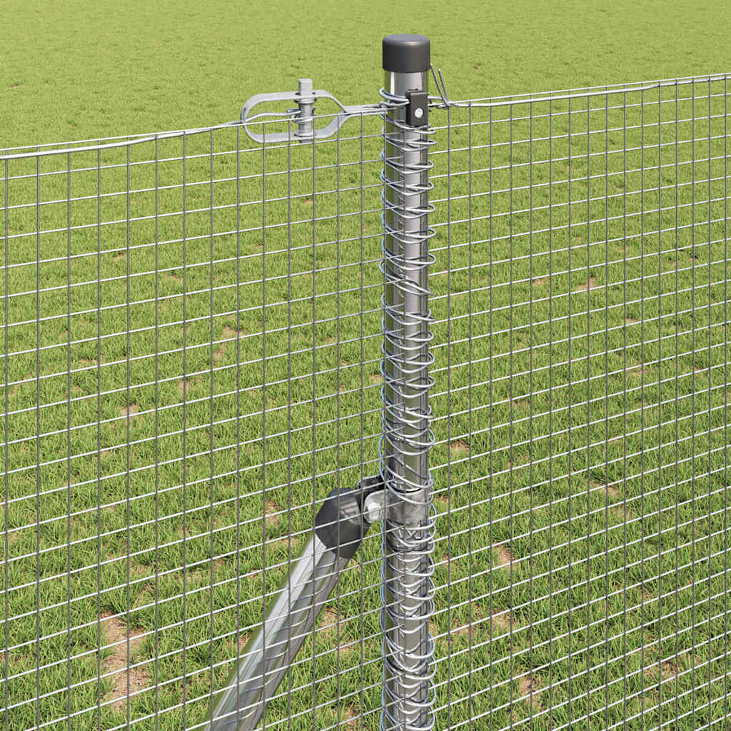 Temeljna zavarena žičana ograda 10 x 1,4 m Srebrna Mreža