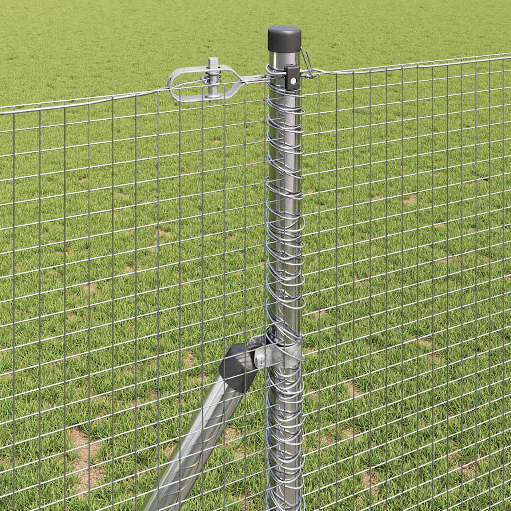 Temeljna zavarena žičana ograda 10 x 1,4 m Srebrna Mreža