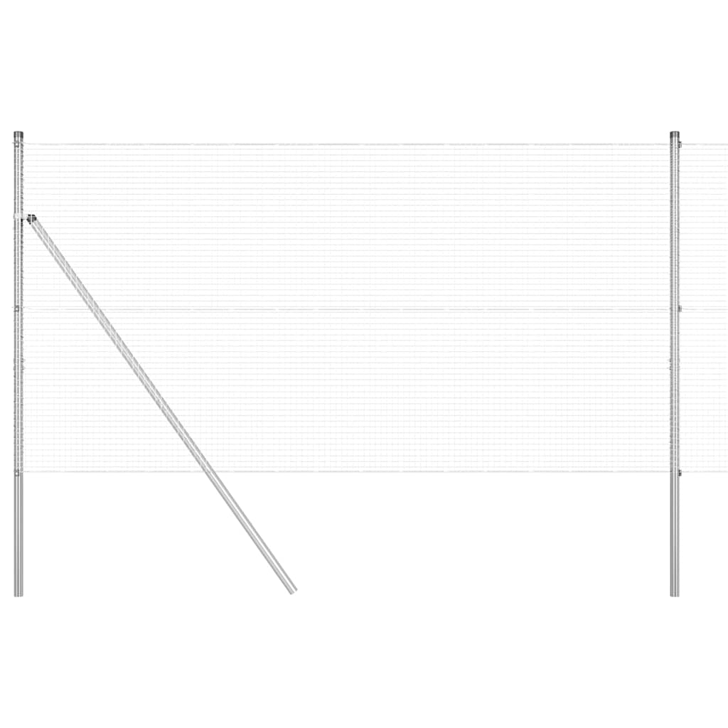 Temeljna zavarena žičana ograda 10 x 1,4 m Srebrna Mreža