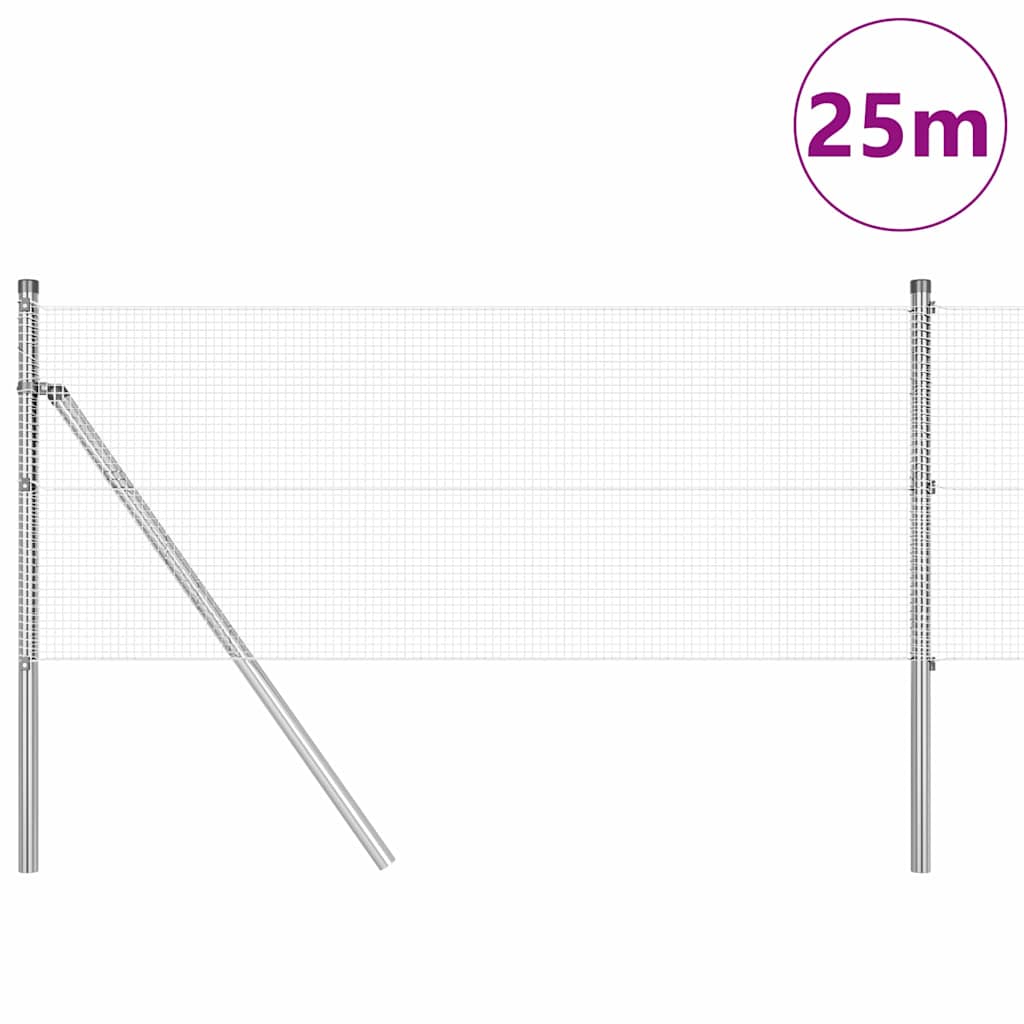 Temeljna zavarena žičana ograda 25 x 0,8 m (Š x V)