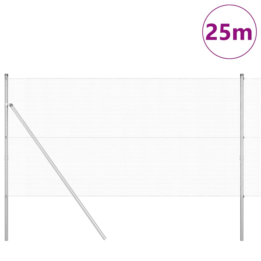 Temeljna zavarena žičana ograda 25 x 1,4 m (Š x V)