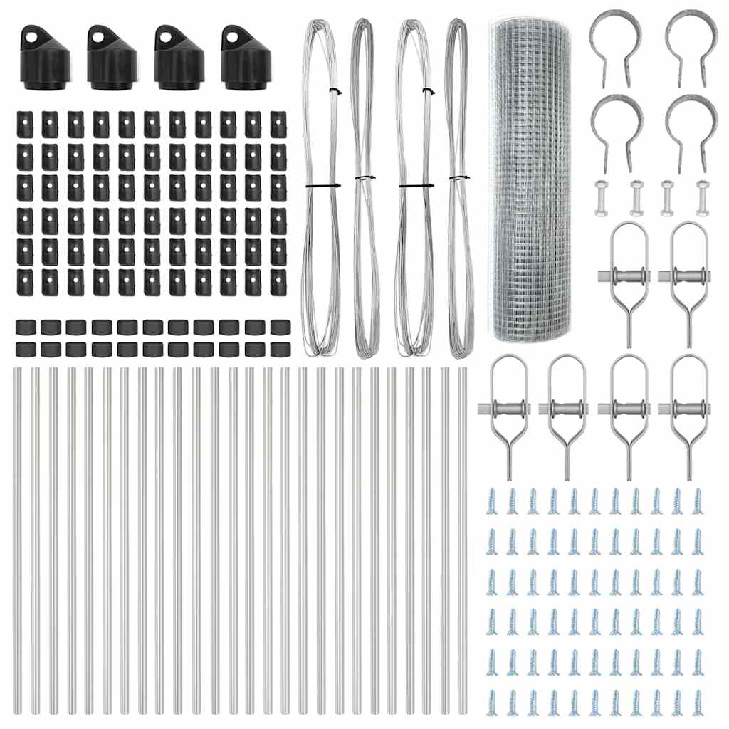 Temeljna zavarena žičana ograda 50 x 0,8 m (Š x V)