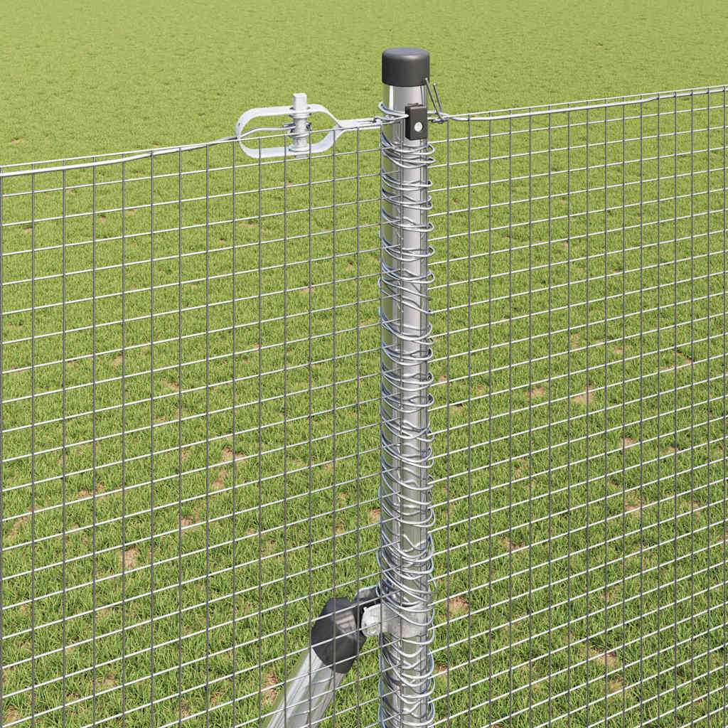 Temeljna zavarena žičana ograda 50 x 1,5 m Srebrna Mreža