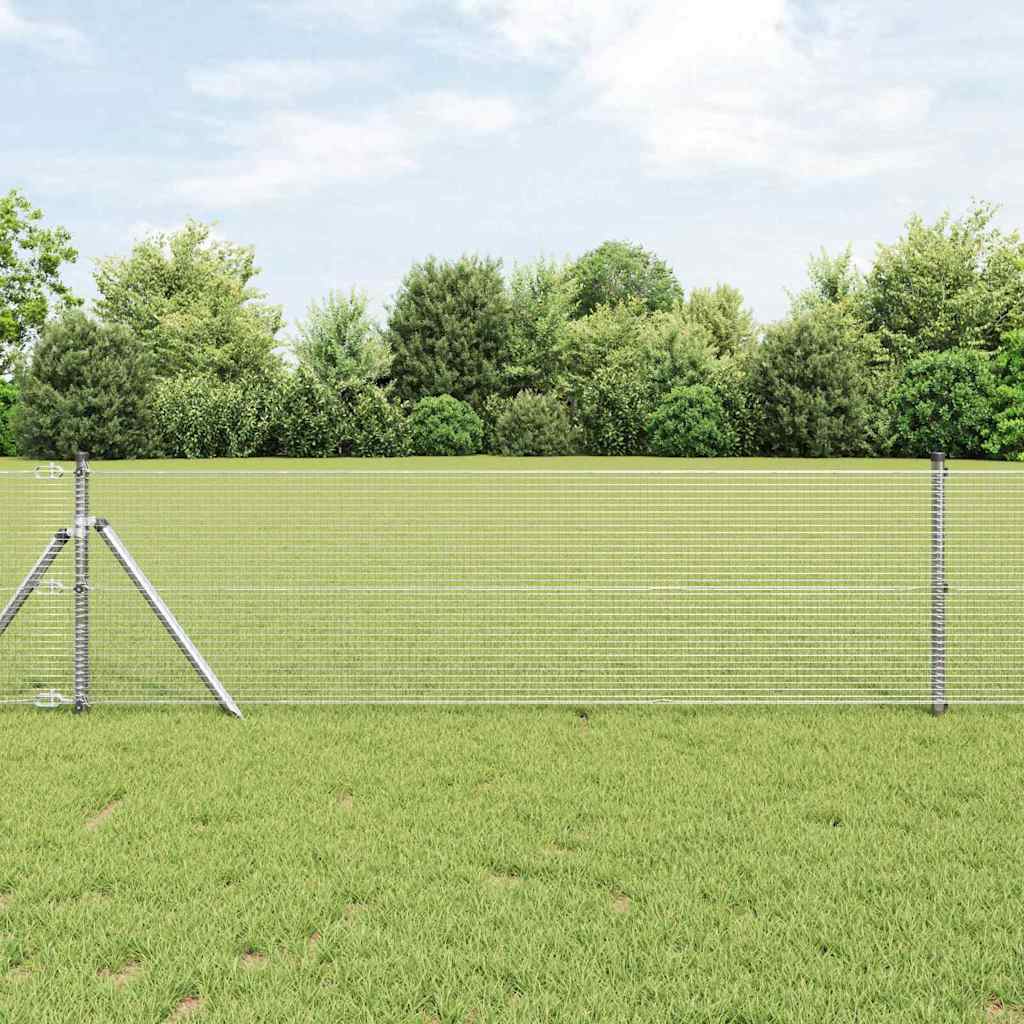 Temeljna zavarena žičana ograda 100 x 0,4 m Srebrna Mreža