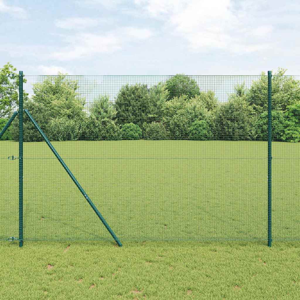 Temeljna zavarena žičana ograda 10 x 1,6 m Zelena Mreža