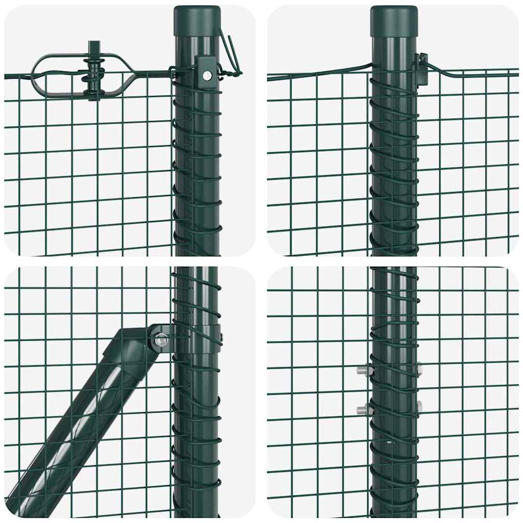 Temeljna zavarena žičana ograda 25 x 1,5 m Zelena Mreža