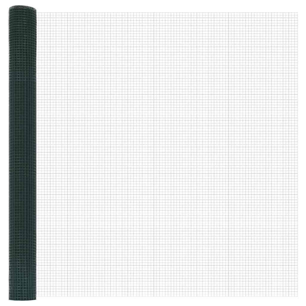 Temeljna zavarena žičana ograda 25 x 1,6 m Zelena Mreža