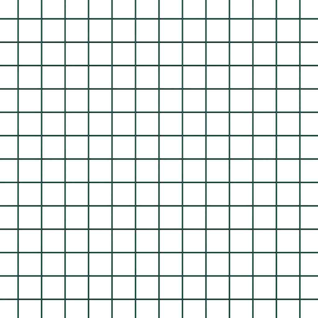 Temeljna zavarena žičana ograda 50 x 0,5 m Zelena Mreža