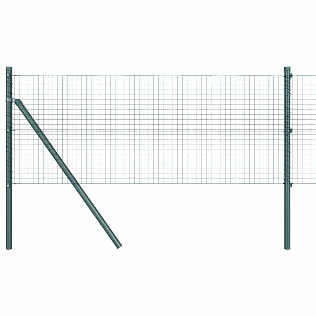 Temeljna zavarena žičana ograda 100 x 0,5 m Zelena Mreža
