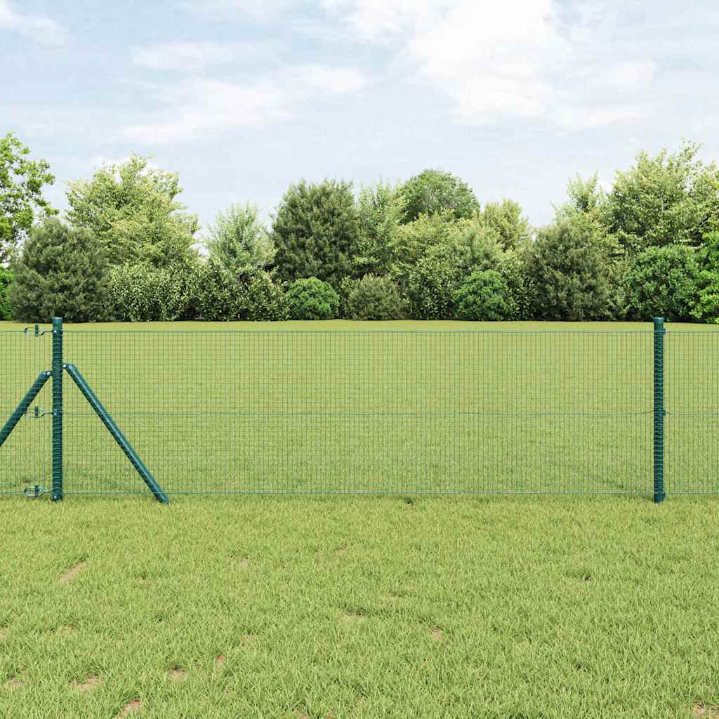 Temeljna zavarena žičana ograda 100 x 0,6 m Zelena Mreža